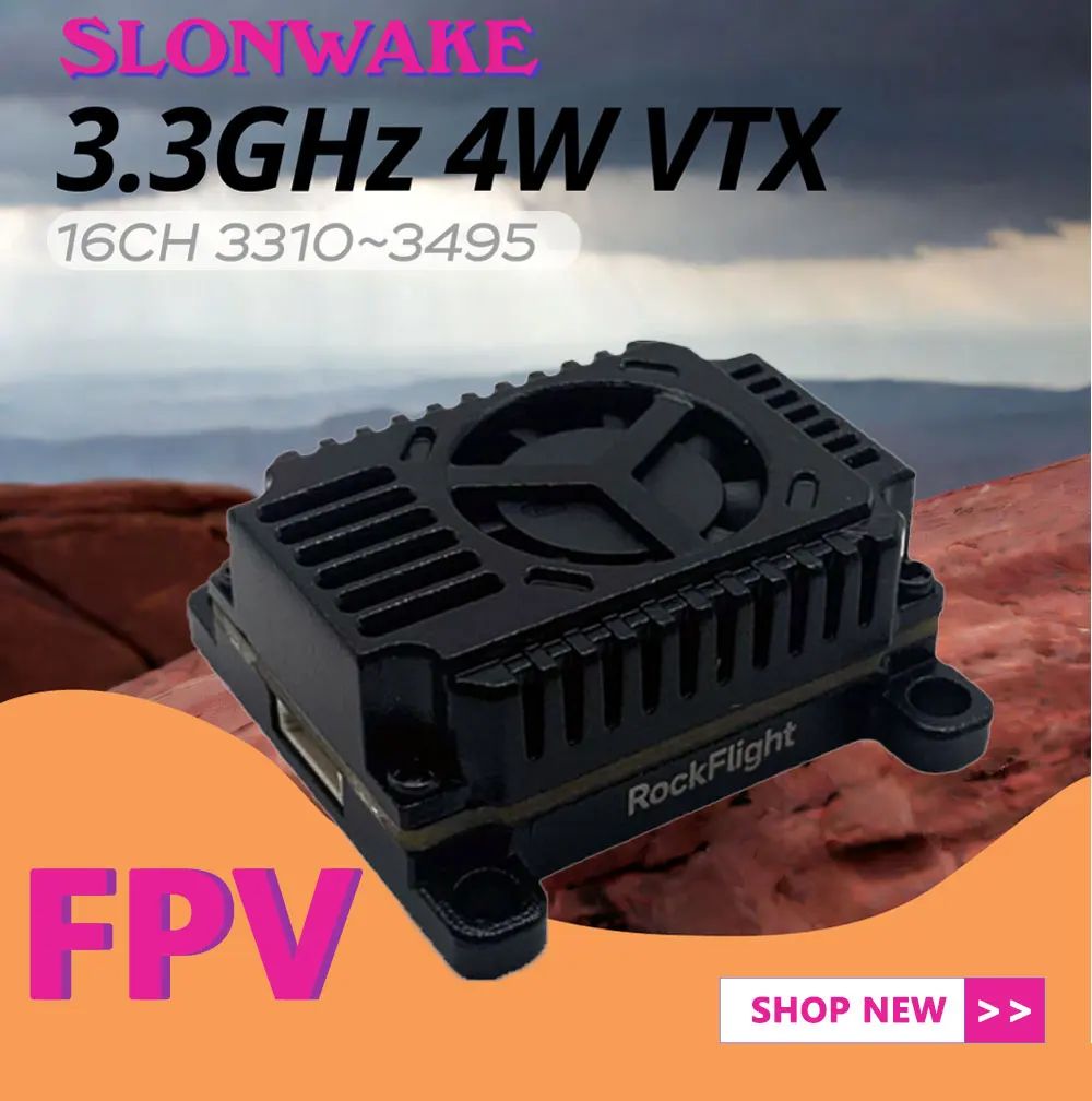 SLONWAKE FPV 3.3G 16CH 4000mW  – Fpv Drone Transmitter recenzja i cena