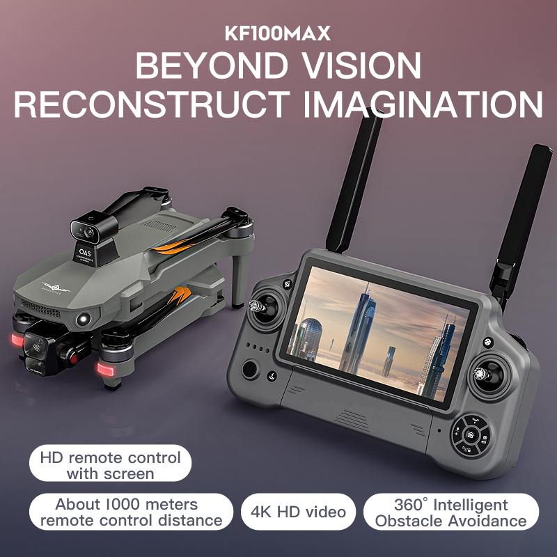 Dron GPS KF100 MAX Kamera 4K 3 – Fpv Drone Charger recenzja i cena